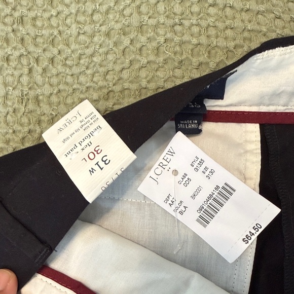 J Crew Men's Black Dress Pants - Classic Tailored Fit - Picture 3 of 5
